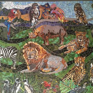 Mural at entry gate.