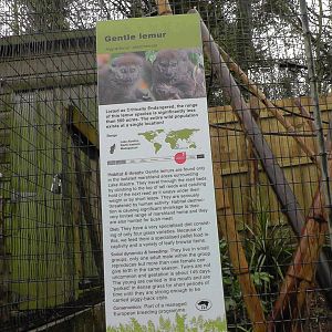 Example of one of the new signs at Shaldon Wildlife Trust