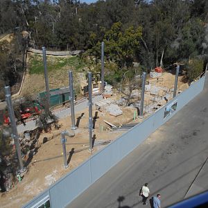 San Diego Zoo mountain lion exhibit construction March 2014