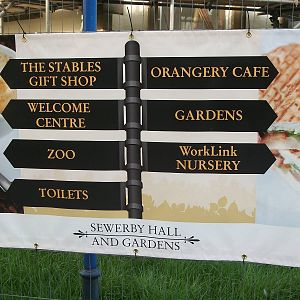 Temporary park signage, 11th April 2014