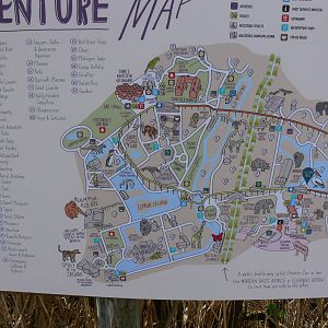 Current map at Chester Zoo, 14/04/14
