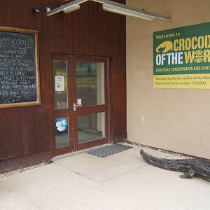 New Entrance Door and signs on the building