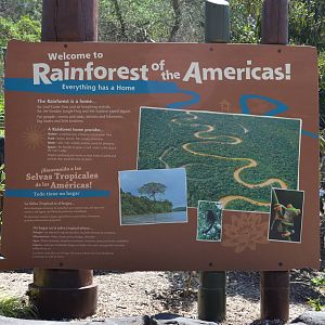 Signage For Rainforest of the Americas