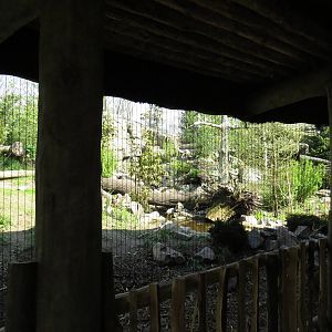First leopard viewing area, April 2014.