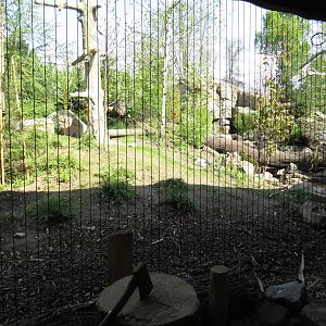 First leopard viewing area, April 2014.