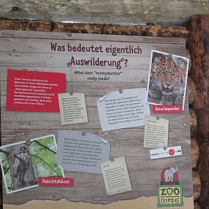 Reintroduction sign, April 2014.