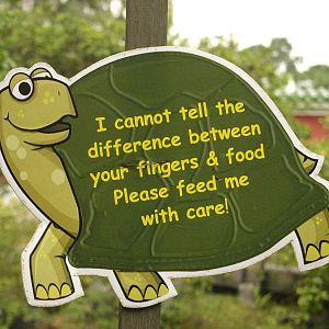 signage inside museum garden