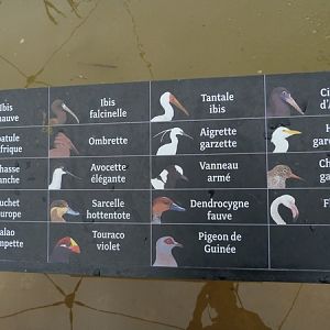 Sahel; Great Aviary Signage