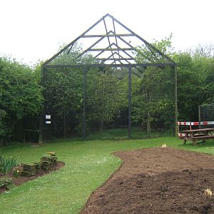 Southern Ground Hornbill and Green Turaco Aviary