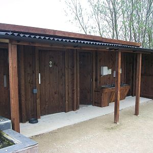New canopy over toilet block, 1st May 2014