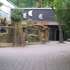 View of Aquarium entrance and Giant Otter enclosure