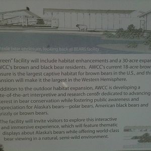 Sign detailing the AWCC's BEARS Project.