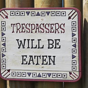 Do not trespass at the Columbus Zoo