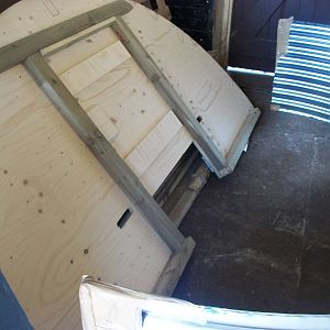 New shelter waiting to be erected