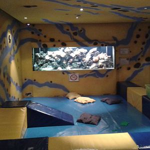 Play corner with aquarium