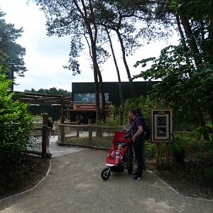 Entrance to hippo/croc house