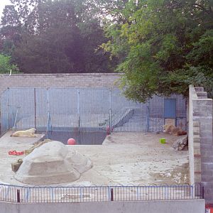 Polar Bear enclosure at Flamingo Land, mid-1990s