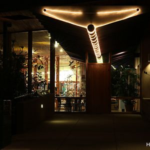 zoo cafe at night