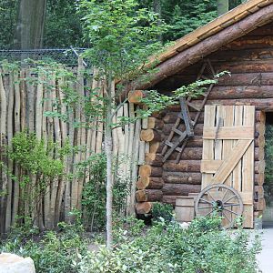 Viewing hut at the new wildcat & lynx enclosures