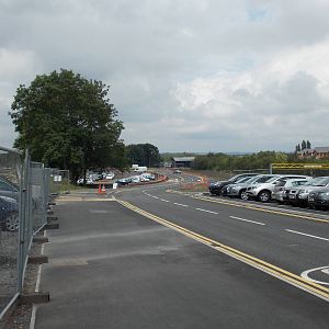 Part of new car park and new access road.