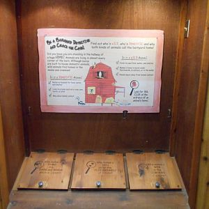 Barn cellar exhibits