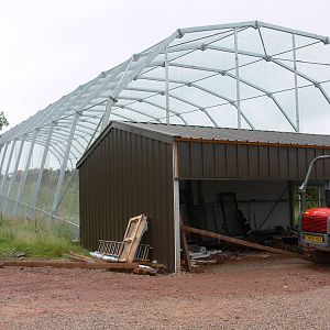Aviary Construction at South Lakes, 04/07/14