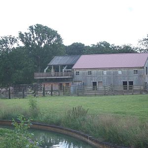Looking across to the Hippopotamus, Zebra and Giraffe House, 7th July 2014