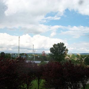 Looking back over the Sealion Centre from the monorail, 7th July 2014