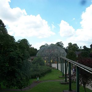 View from the monorail approaching the Parrotsphere, 7th July 2014