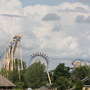 Beyond the zoo, from viewing area by tigers, 7th July 2014