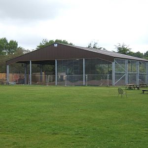 The still unfinished Lorikeet Aviary