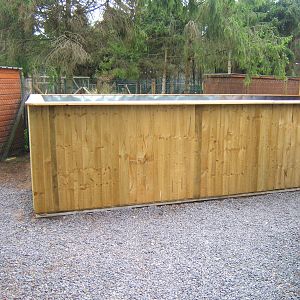 View of viewing for the new Meerkat enclosure