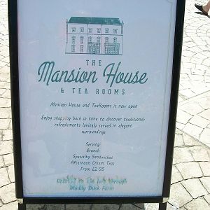 Mansion House signage board, 4th August 2014