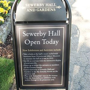 New signboard for the Hall, 9th August 2014