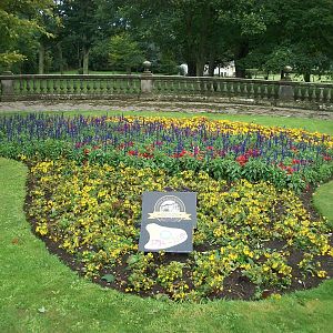 300th anniversary of Sewerby Hall flower bed, 10th August 2014