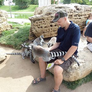 Myself + Ring-Tailed Lemurs