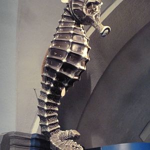 Seahorse Statue (perhaps 7-feet high)
