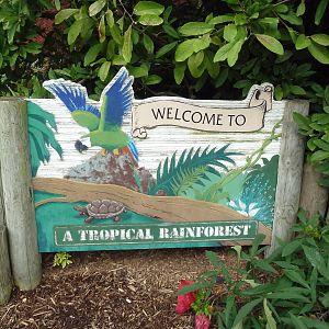 Tropical Rain Forest Building - Entrance Sign