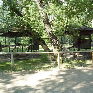 Pallas' Cat Exhibits (adjoining cages)
