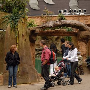 Giant otter enclosure at duisburg