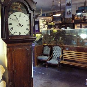 Grandfather Clock + Assorted Junk