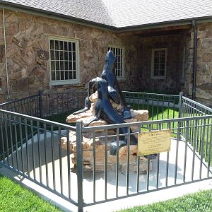 1939 Islands of Life Building - Sea Lion Statue