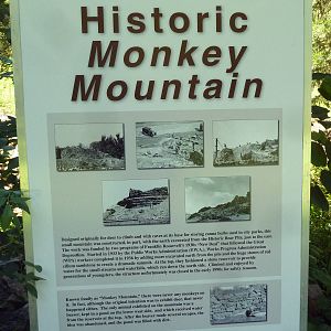 Historic Monkey Mountain - Informational Sign