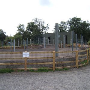 View of work on new Giraffe and Zebra hardstanding