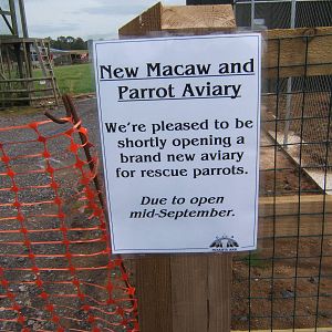 Sign for construction work