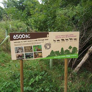 View of education signage