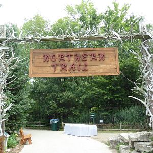 Northern Trail - Entrance Sign (antlers galore!)