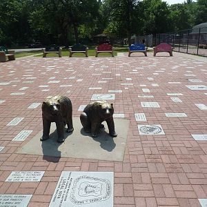 Bear Statues + Plaza