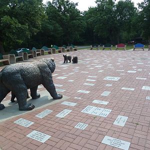 Bear Statues + Plaza