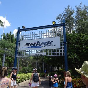 Shark Encounter Sign at SeaWorld Orlando